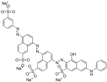 CAS#: 72245-51-3， 5-[[1-Hydroxy-6-(Phenylamino)-3-Sulpho-2-Naphthyl]Azo]-8-[[7-Sulpho-4-[(3-Sulphophenyl)Azo]-1-Naphthyl]Azo]Naphthalene-2-Sulphonic Acid Sodium Salt