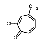 CAS 登录号：72271-69-3， 2-氯-4-甲基-2,4,6-环庚三烯-1-酮