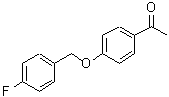 结构式 CAS# 72293-96-0, 1-{4-[(4-氟苄基)氧基]苯基}乙酮
