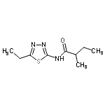 CAS#: 723257-99-6， N-(5-Ethyl-1,3,4-thiadiazol-2-yl)-2-methylbutanamide