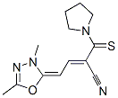 CAS#: 72361-42-3， (E,4E)-4-(3,5-Dimethyl-1,3,4-Oxadiazol-2-Ylidene)-2-(Pyrrolidine-1-Carbothioyl)But-2-Enenitrile