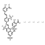 CAS#: 72379-55-6， Pentasodium 5-{[7-({4-[(3-carboxylato-4-hydroxyphenyl)diazenyl]-3-sulfonatophenyl}diazenyl)-8-hydroxy-3,6-disulfonato-1-naphthyl]sulfamoyl}-2-hydroxybenzoate