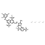 CAS#: 72379-61-4， Tetrasodium 3-{[1-(2,5-disulfonatophenyl)-3-methyl-5-oxo-4,5-dihydro-1H-pyrazol-4-yl]diazenyl}-7-[(2,5,6-trichloro-4-pyrimidinyl)amino]-1,5-naphthalenedisulfonate