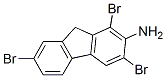 structure of CAS# 724-31-2, 1,3,7-Tribromo-9H-Fluoren-2-Amine;(1,3,7-Tribromo-9H-Fluoren-2-Yl)Amine;Fluoren-2-Amine, 1,3,7-Tribromo-;Nsc56677