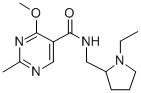 CAS#: 72412-52-3， N-[(1-Ethylpyrrolidin-2-Yl)Methyl]-4-Methoxy-2-Methylpyrimidine-5-Carboxamide