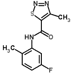CAS#: 724436-02-6， N-(5-Fluoro-2-methylphenyl)-4-methyl-1,2,3-thiadiazole-5-carboxamide