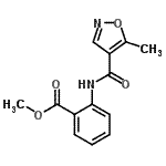 CAS#: 724436-21-9， Methyl 2-{[(5-methyl-1,2-oxazol-4-yl)carbonyl]amino}benzoate