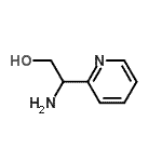 structure of CAS# 724463-80-3, 2-Amino-2-(2-pyridinyl)ethanol;2-amino-2-(pyridin-2-yl)ethanol;2-Pyridineethanol,β-amino-