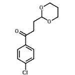 structure of CAS# 724708-06-9, 1-(4-Chlorophenyl)-3-(1,3-dioxan-2-yl)-1-propanone;4'-Chloro-3-(1,3-dioxan-2-yl)propiophenone;MFCD02261796