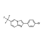 CAS#: 724742-88-5， 2-(4-Bromophenyl)-6-(trifluoromethyl)imidazo[1,2-a]pyridine