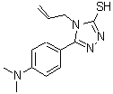 structure of CAS# 724749-10-4, 4-Allyl-5-[4-(dimethylamino)phenyl]-4H-1,2,4-triazole-3-thiol;5-[4-(dim<wbr>ethylamin<wbr>o)phenyl]<wbr>-4-(prop-<wbr>2-en-1-yl<wbr>)-4H-1,2,<wbr>4-triazol<wbr>e-3-thiol;5-[4-(dim<wbr>ethylamin<wbr>o)phenyl]<wbr>-4-prop-2<wbr>-enyl-1,2<wbr>,4-triazo<wbr>le-3-thiol;MFCD04059334