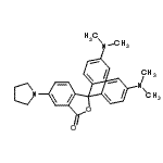 CAS#: 72548-77-7， 3,3-Bis[4-(dimethylamino)phenyl]-6-(1-pyrrolidinyl)-2-benzofuran-1(3H)-one