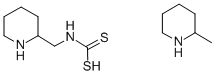 structure of CAS# 7256-21-5, Pipecolyldithiocarbamic Acid Pipecolinium Salt;2-Methylpiperidine;2-Methyl-1-Piperidinecarbodithioic Acid;2-Methylpiperidine-1-Carbodithioic Acid;2-Pipecoline;Nsc24200
