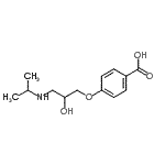 CAS 登录号：72570-70-8， 4-[2-羟基-3-(异丙基氨基)丙氧基]苯甲酸