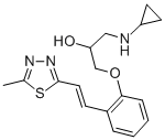 CAS#: 72578-17-7， 1-(Cyclopropylamino)-3-[2-[(E)-2-(5-Methyl-1,3,4-Thiadiazol-2-Yl)Ethenyl]Phenoxy]Propan-2-Ol