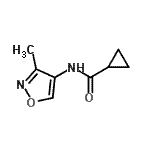 CAS#: 72592-16-6， N-(3-Methyl-1,2-oxazol-4-yl)cyclopropanecarboxamide