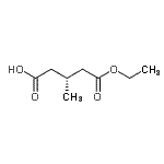 CAS#: 72594-19-5， (3R)-5-Ethoxy-3-methyl-5-oxopentanoic acid