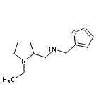 结构式 CAS# 726163-51-5, 1-(1-乙基-2-吡咯烷基)-N-(2-噻吩基甲基)甲胺