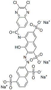 CAS#: 72639-31-7， Tetrasodium (3Z)-5-[(2,3-Dichloroquinoxaline-6-Carbonyl)Amino]-3-[(1,5-Disulfonatonaphthalen-2-Yl)Hydrazinylidene]-4-Oxonaphthalene-2,7-Disulfonate