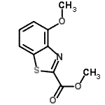 CAS#: 7267-28-9， Methyl 4-methoxy-1,3-benzothiazole-2-carboxylate