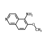 structure of CAS# 72677-90-8, 6-Methoxy-5-isoquinolinamine;6-methoxyisoquinolin-5-amine