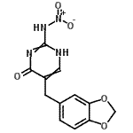 CAS#: 72716-71-3， 5-(1,3-Benzodioxol-5-ylmethyl)-2-(nitroamino)-4(1H)-pyrimidinone