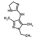 CAS#: 727351-00-0， N-(4,5-Dihydro-1H-imidazol-2-yl)-1-ethyl-3,5-dimethyl-1H-pyrazol-4-amine