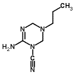 CAS#: 727421-04-7， 6-Amino-3-propyl-3,4-dihydro-1,3,5-triazine-1(2H)-carbonitrile