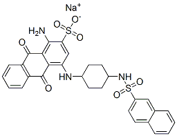 CAS#: 72749-78-1， Sodium 1-Amino-9,10-Dihydro-4-[[4-[(2-Naphthylsulphonyl)Amino]Cyclohexyl]Amino]-9,10-Dioxoanthracene-2-Sulphonate