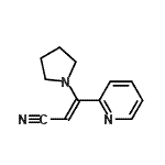 CAS#: 72764-91-1， (2Z)-3-(2-Pyridinyl)-3-(1-pyrrolidinyl)acrylonitrile