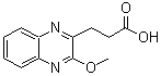 结构式 CAS# 727682-53-3, 3-(3-甲氧基-2-喹喔啉基)丙酸