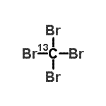 structure of CAS# 72802-79-0, Tetrabromo(<sup>13</sup>C)methane;[13C]-carbon tetrabromide;Carbon-13C tetrabromide;CARBON-13CTETRABROMIDE