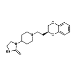 CAS#: 72822-56-1， 1-(1-{2-[(2S)-2,3-Dihydro-1,4-benzodioxin-2-yl]ethyl}-4-piperidinyl)-2-imidazolidinone
