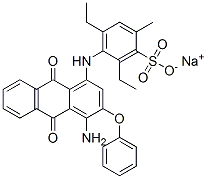 CAS#: 72828-88-7， Sodium 3-[[4-Amino-9,10-Dioxo-3-(Phenoxy)Anthracen-1-Yl]Amino]-2,4-Diethyl-6-Methylbenzenesulfonate