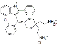 CAS#: 72828-90-1， 4-[(E)-(2-Chlorophenyl)-(1-Methyl-2-Phenylindol-1-Ium-3-Ylidene)Methyl]-N,N-Diethylaniline Chloride