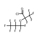 结构式 CAS# 72848-57-8, 2,3,3,3-四氟-2-(七氟丙氧基)丙酰氯