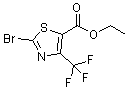 结构式 CAS# 72850-79-4, 2-溴-4-(三氟甲基)-5-噻唑羧酸乙酯