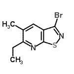 CAS#: 728885-92-5， 3-Bromo-6-ethyl-5-methyl[1,2]thiazolo[5,4-b]pyridine