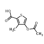 CAS#: 728886-67-7， 4-Acetoxy-3-methyl-2-thiophenecarboxylic acid