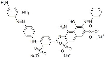 CAS#: 72906-15-1， Trisodium 4-Amino-3-[[4-[[4-[(2,4-Diaminophenyl)Azo]Phenyl]Amino]-3-Sulphonatophenyl]Azo]-5-Hydroxy-6-(Phenylazo)Naphthalene-2,7-Disulphonate