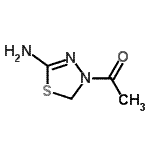 CAS#: 72926-04-6， 1-(5-Amino-1,3,4-thiadiazol-3(2H)-yl)ethanone