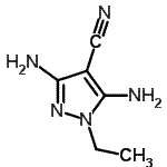 CAS#: 72943-61-4， 3,5-Diamino-1-ethyl-1H-pyrazole-4-carbonitrile
