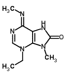 CAS#: 730238-58-1， (6Z)-3-Ethyl-9-methyl-6-(methylimino)-3,6,7,9-tetrahydro-8H-purin-8-one