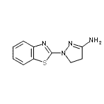 CAS#: 73031-62-6， 1-(1,3-Benzothiazol-2-yl)-4,5-dihydro-1H-pyrazol-3-amine
