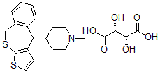 CAS#: 73035-29-7， (2R,3R)-2,3-Dihydroxybutanedioic Acid, 1-Methyl-4-(5H-Thieno[2,3-c][2]Benzothiepin-10-Ylidene)Piperidine