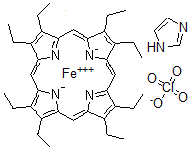 CAS#: 73078-23-6， (Sp-5-12)-(1H-Imidazole)(2,3,7,8,12,13,17,18-Octaethyl-21H,23H-Porphinato)-Iron Perchlorate