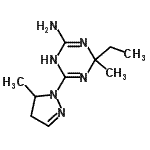 CAS#: 731753-52-9， 4-Ethyl-4-methyl-6-(5-methyl-4,5-dihydro-1H-pyrazol-1-yl)-1,4-dihydro-1,3,5-triazin-2-amine