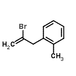 结构式 CAS# 731772-14-8, 1-(2-溴-2-丙烯-1-基)-2-甲基苯