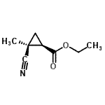 CAS#: 73178-42-4， Ethyl (1R,2S)-2-cyano-2-methylcyclopropanecarboxylate