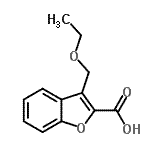 CAS 登录号：731802-26-9， 3-(乙氧基甲基)-1-苯并呋喃-2-羧酸